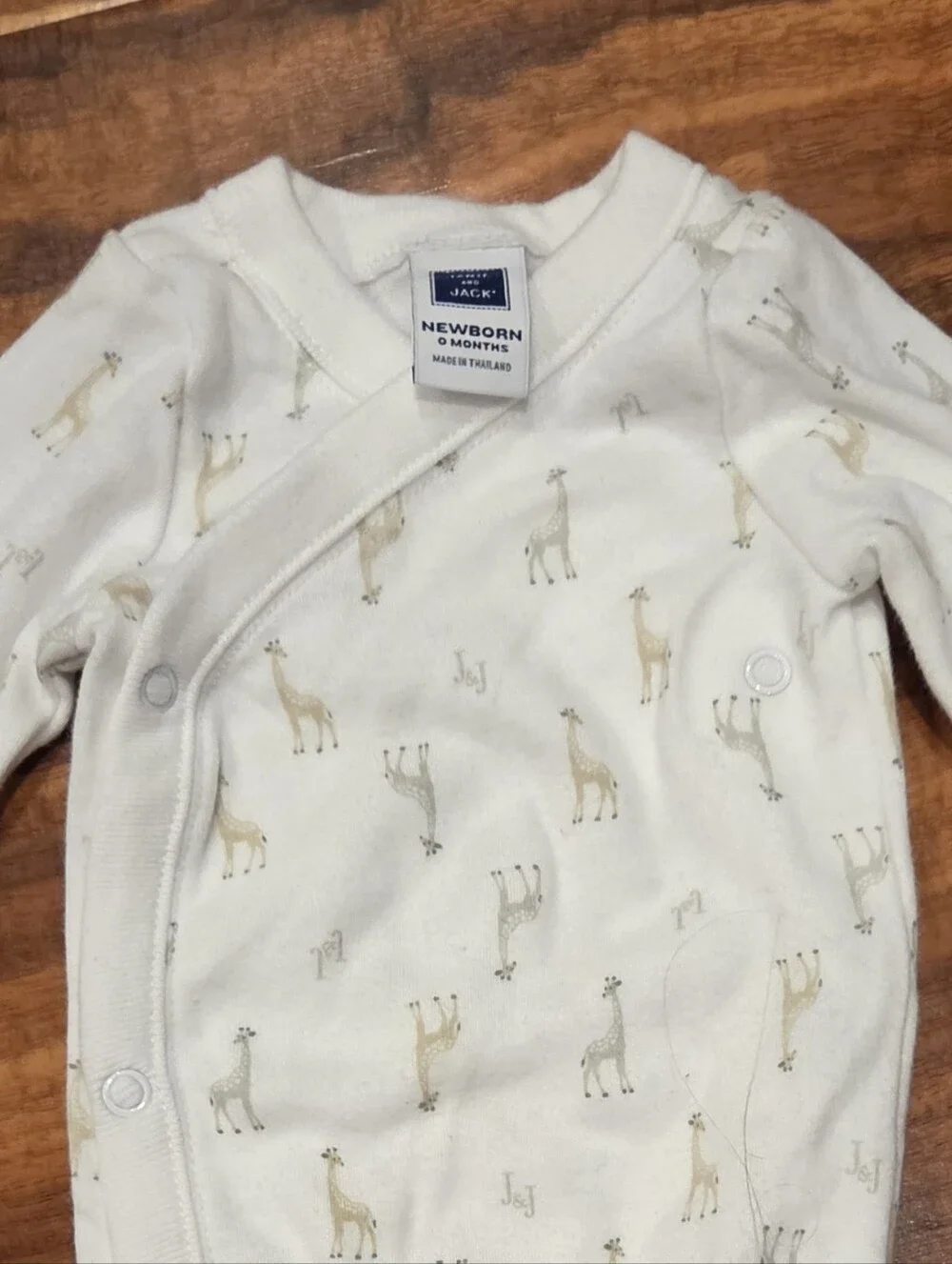 Janie and Jack NWT/EUC Newborn Giraffe Footie, Bodysuit, Pants, Reversible Bib